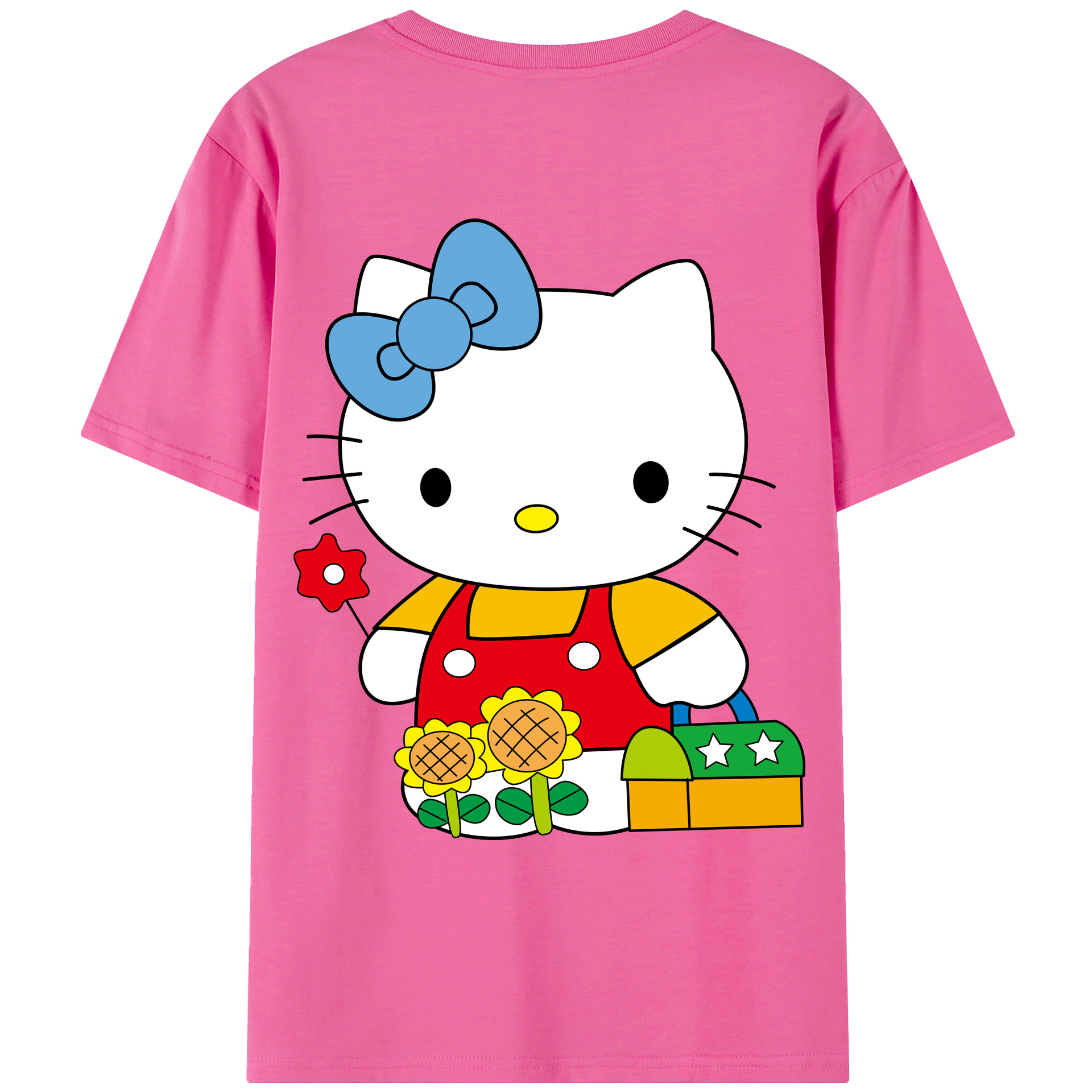 （画像用） Hello Kitty ハローキティ レディース半袖Tシャツ(バックプリント)